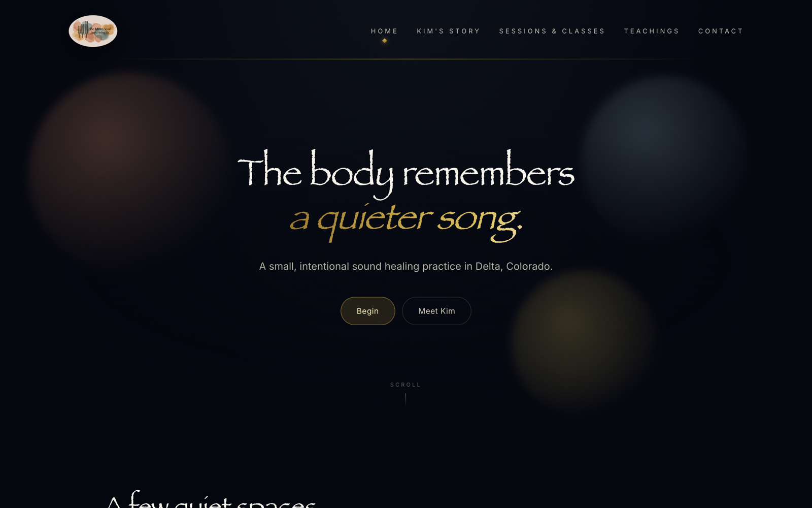 Be More You Sound Healing website